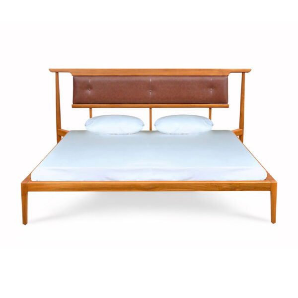 Oslo Teak Wood Double Bed