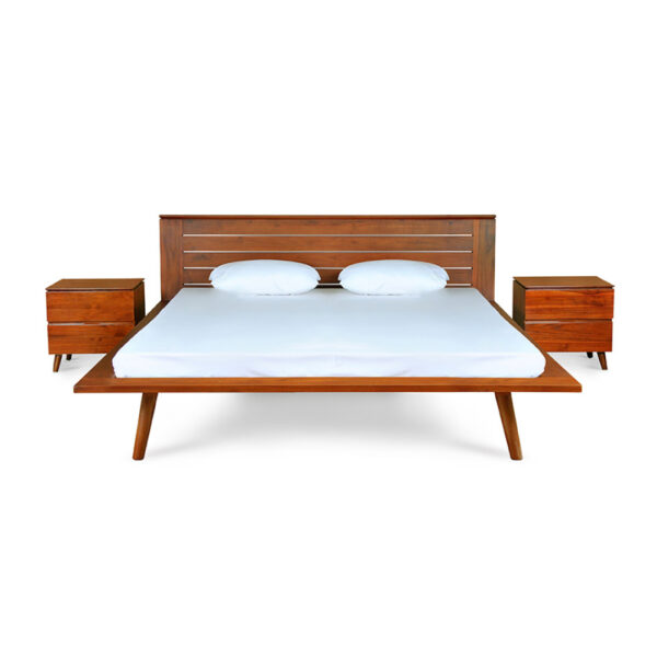 Stanza Teak Wood Double Bed